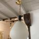 1950s glass globe pendant light