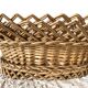 Woven wicker bread or fruit basket