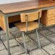 Vintage Industrial Style Office Desk and Chair