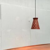 Perforated metal pendant light, mid-century design, 1960s.