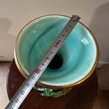 Cerdazur Monaco vase in ceramic with fish decoration