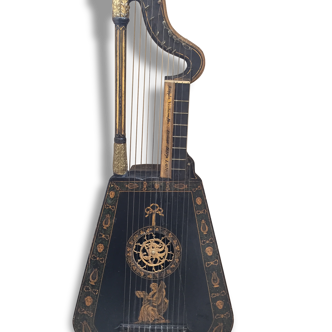 Harpe guitare XIXeme siècle anglais