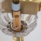 Solid bronze chandelier with crystal pendants and candle holders - Lucien GAU
