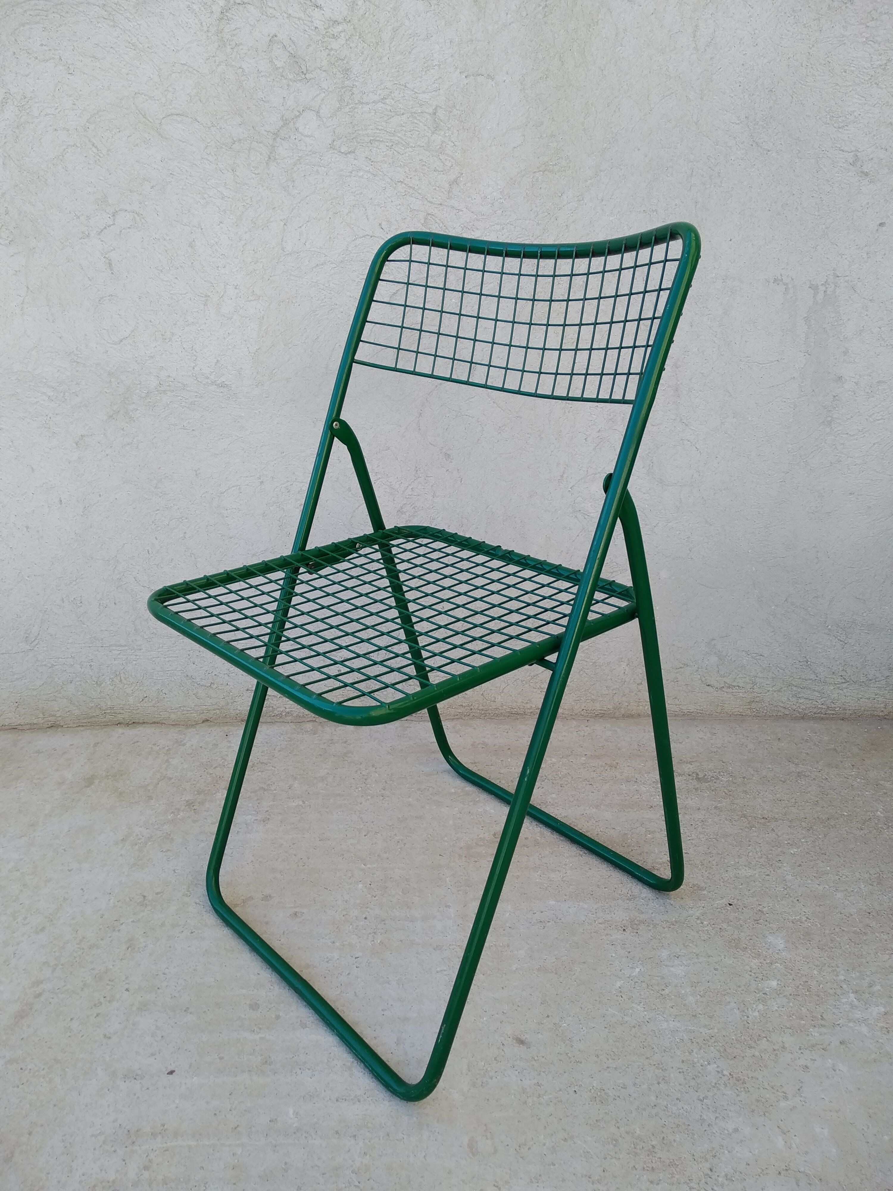 Chaise pliante Ted Net  Niels Gammelgaard pour Ikéa Années 70