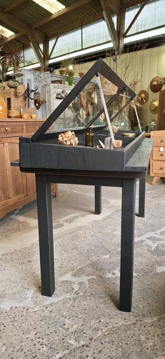 Antique display cabinet on legs