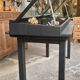 Antique display cabinet on legs
