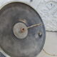 Lamp metal chrome period Art Deco tulip cornet