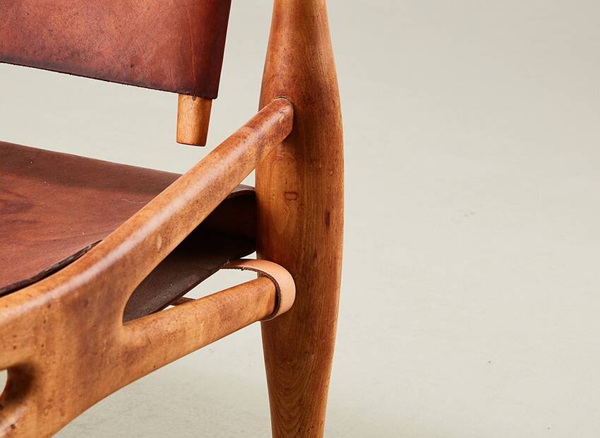 Unique Safari Chair by Architect Enrico Hartsuyker Netherlands 1960s