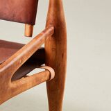 Unique Safari Chair by Architect Enrico Hartsuyker Netherlands 1960s