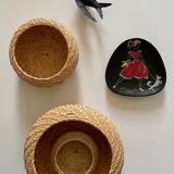 Decoration Vintage stackable baskets