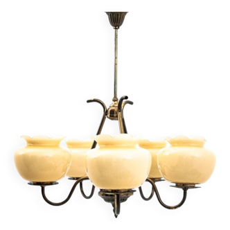 Chandelier, 1950s, Poland.