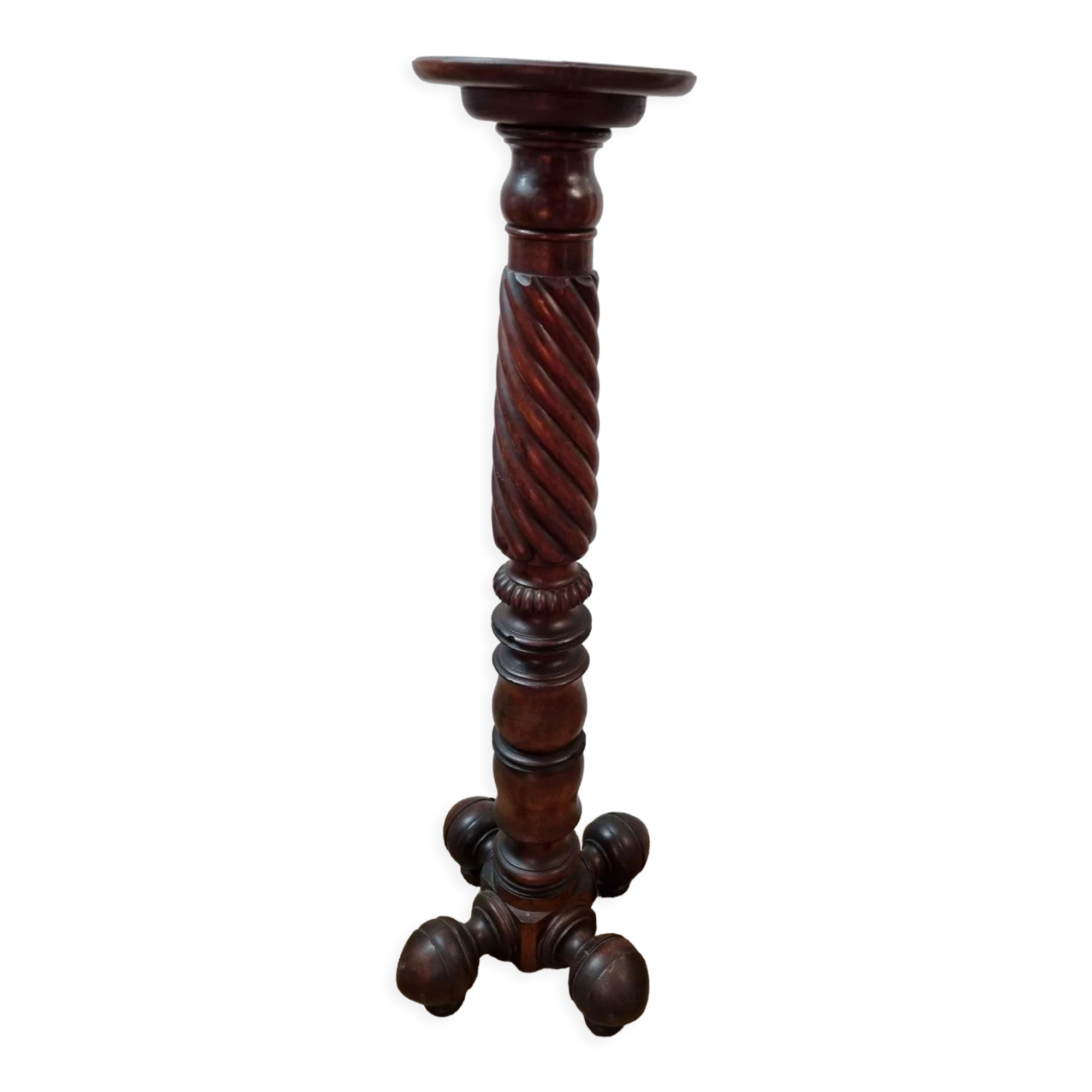 Solid mahogany column
