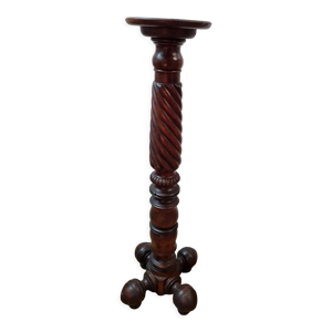colonne en acajou massif
