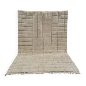 Tapis en laine naturel tissè main traditionnelle taille 2/3 m