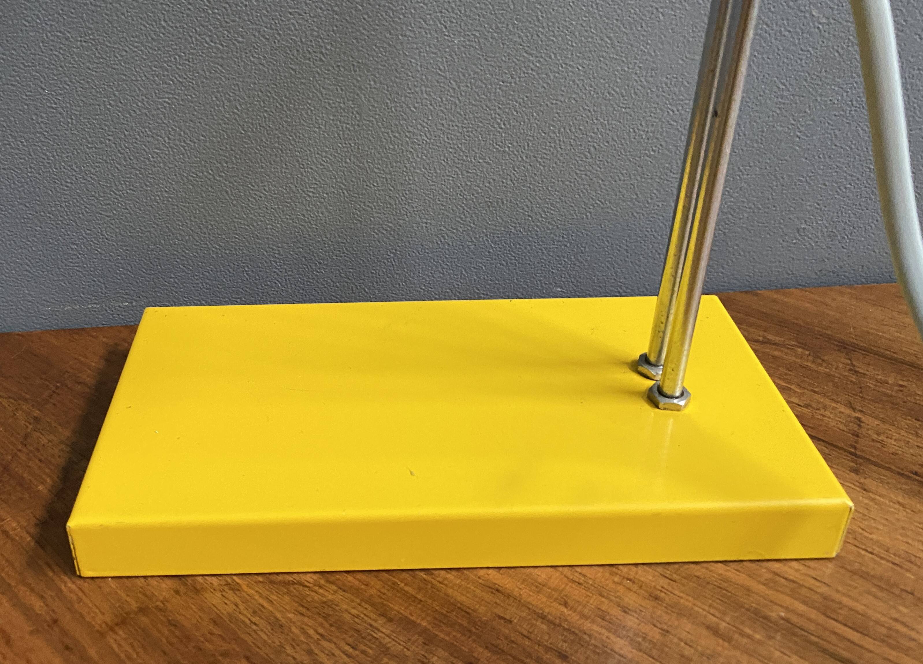 Yellow desk lamp by Josef Hurka for Lidokov model L192-1353