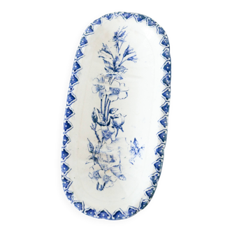 Porte-savon en Terre de Fer, Bleu, XIXème