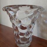 Vase en cristal transparent Pierre D'Avesn , Art Deco
