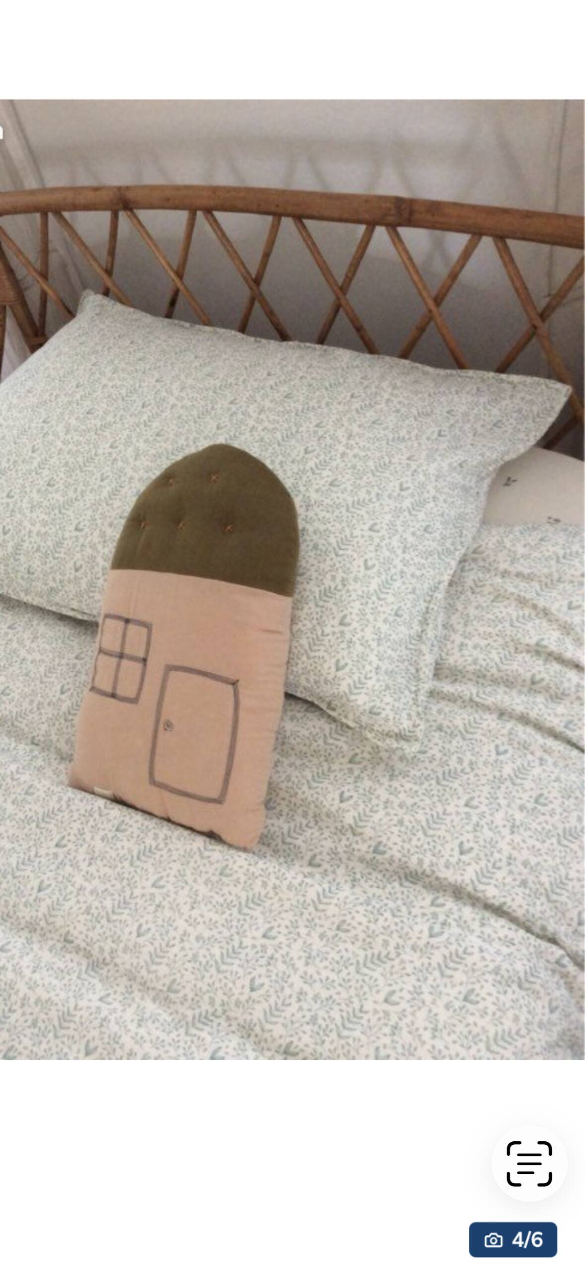 Lit rotin enfant une place