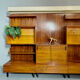 Vintage italian design modular wall unit bookcase xl