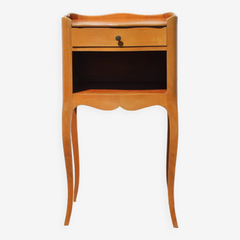 Table de chevet vintage, table de nuit bois, meuble d'appoint, meuble tiroir, meuble bois, chambre