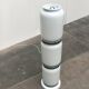 Mid-century Italian space age glass floor lamp from the 1960s.