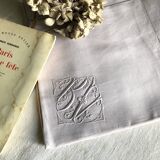 Antique pillowcase in pure linen lilac