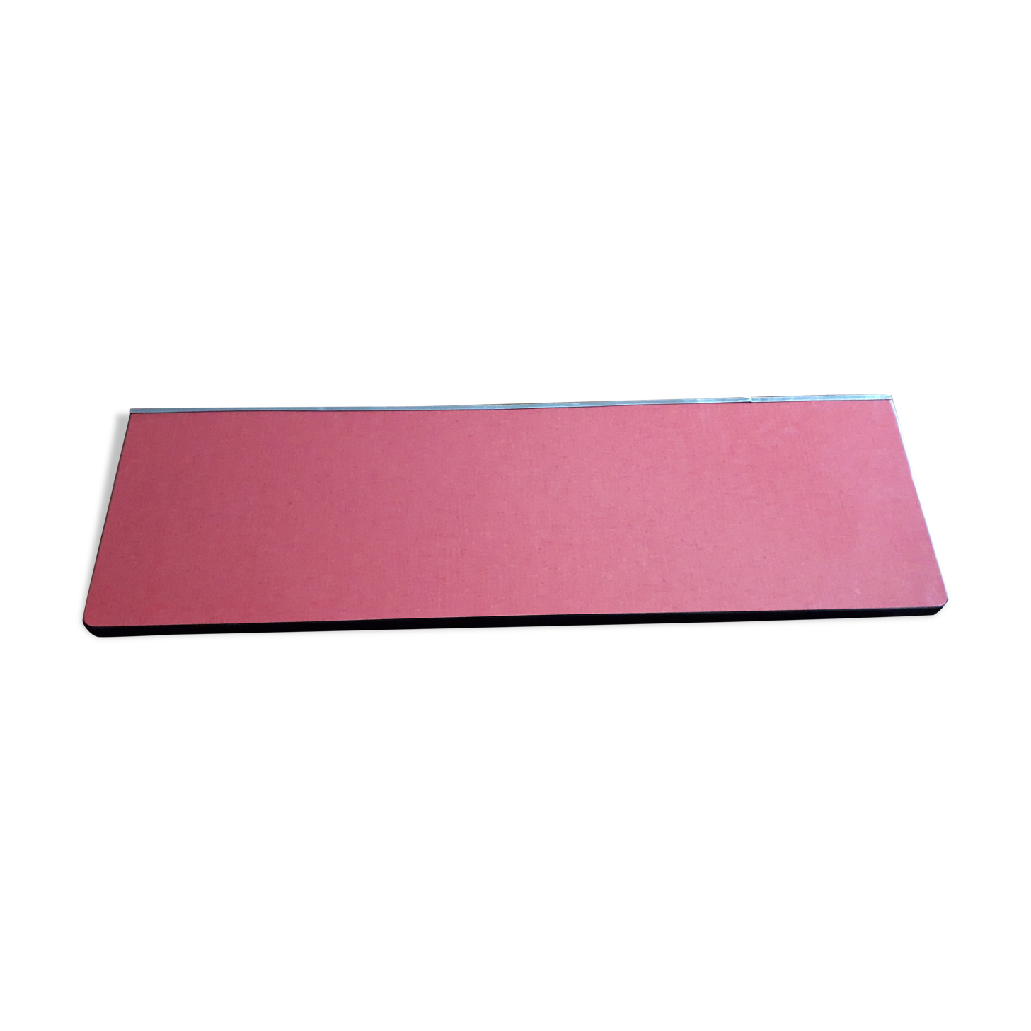 Vintage red formica shelf