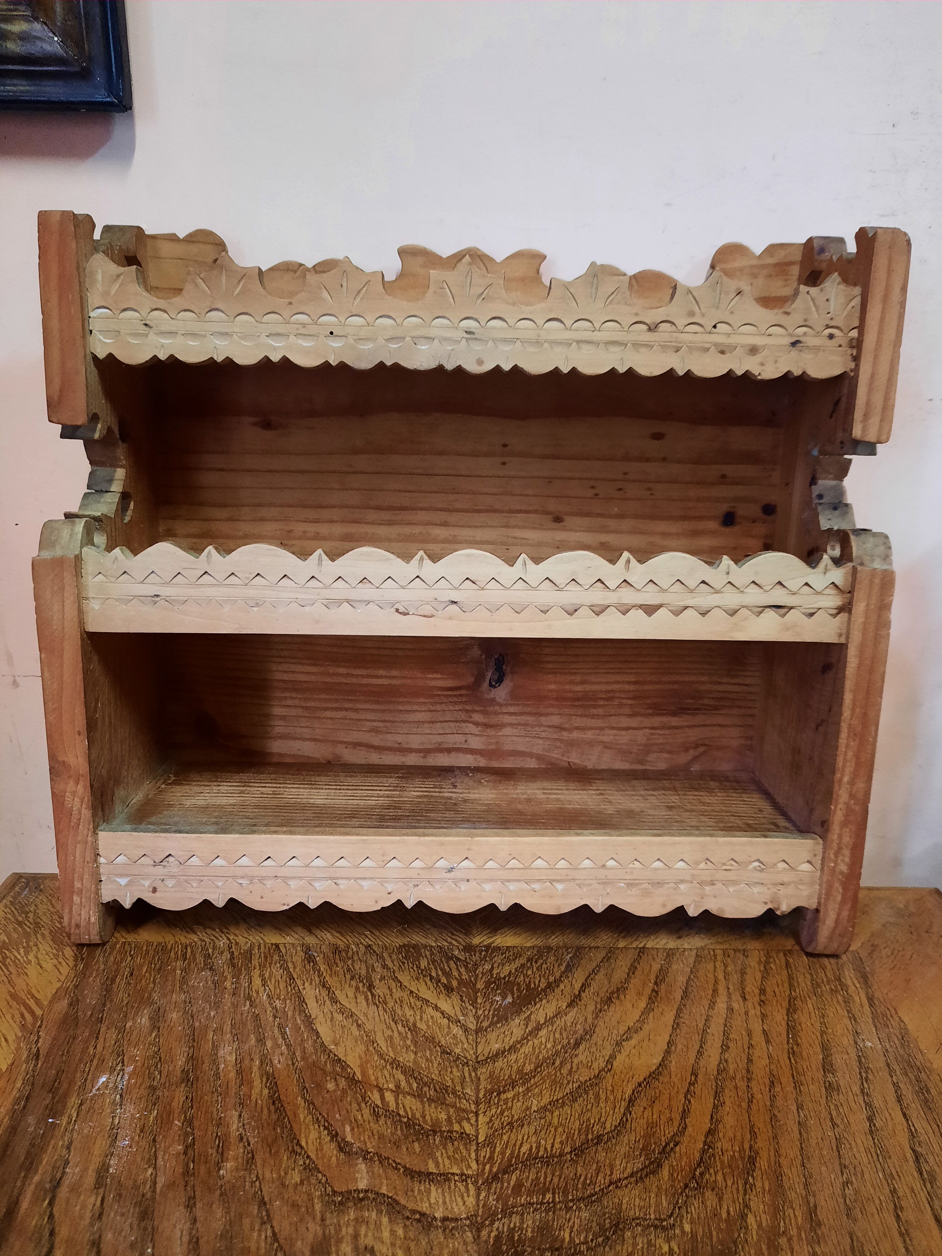 Pine wall shelf
