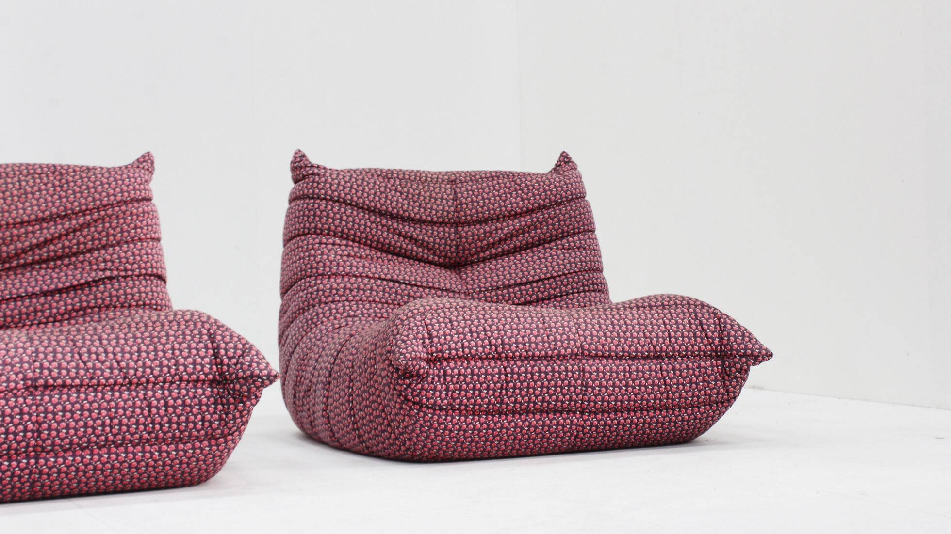 Set of vintage Togo armchairs by Michel Ducaroy for Ligne Roset, 1976