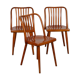 Set of 3 vintage chairs by Antonin Suman for Ton, 1960