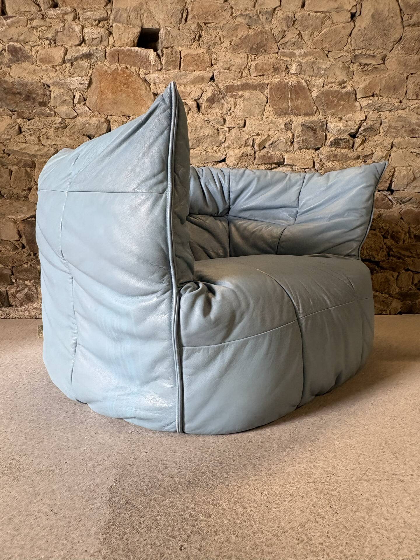 Brigantin leather armchair by Michel Ducaroy for Ligne Roset, 1980