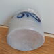 Pot in grey and blue Alsace sandstone