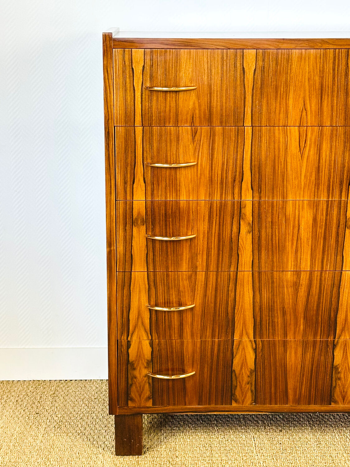 Vintage rosewood chest of drawers 1960