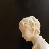 Cast alabaster bust