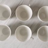 Porcelain cups and saucers Limoges Bernardaud