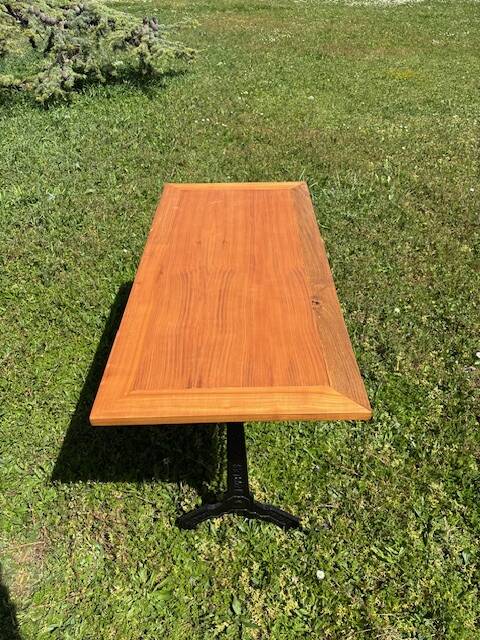 Vintage wooden bistro table
