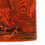 1970s Small Danish Wool Rug or Tapestry
