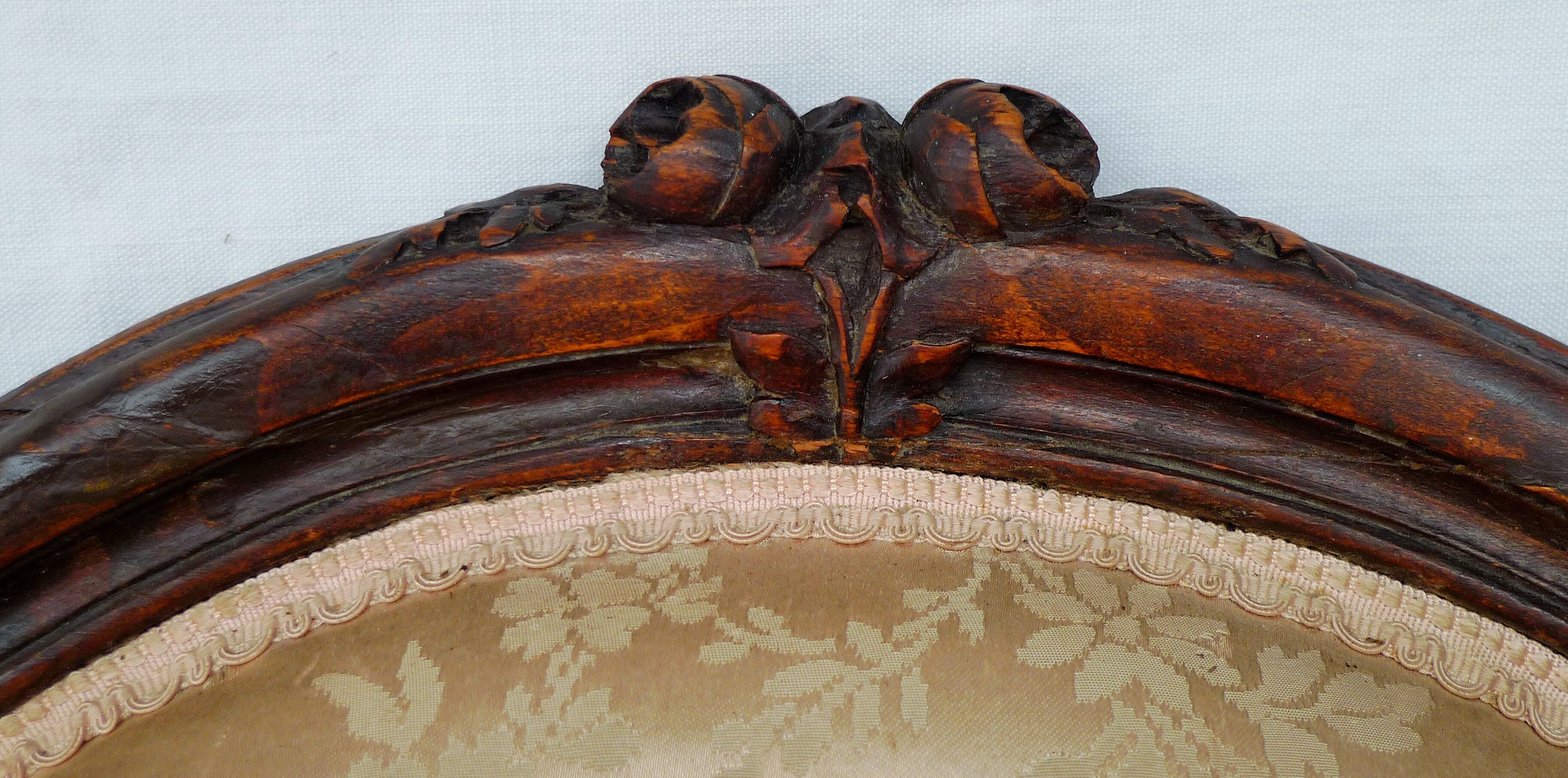 Pair of Louis XVI-style convertible armchairs