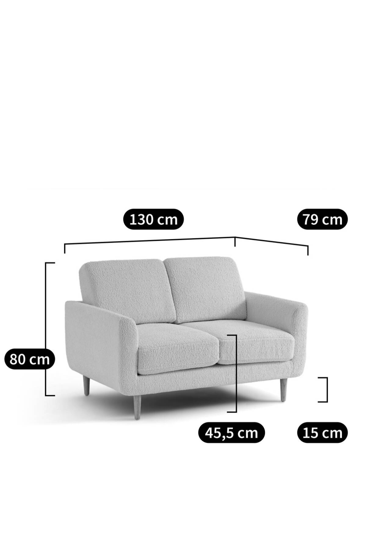 Two-seater sofa