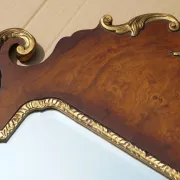 Antique Georgian Style Wall Mirror in Carved and Gilded Walnut