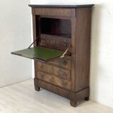 19th century mahogany and mahogany veneer secretary