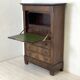 19th century mahogany and mahogany veneer secretary