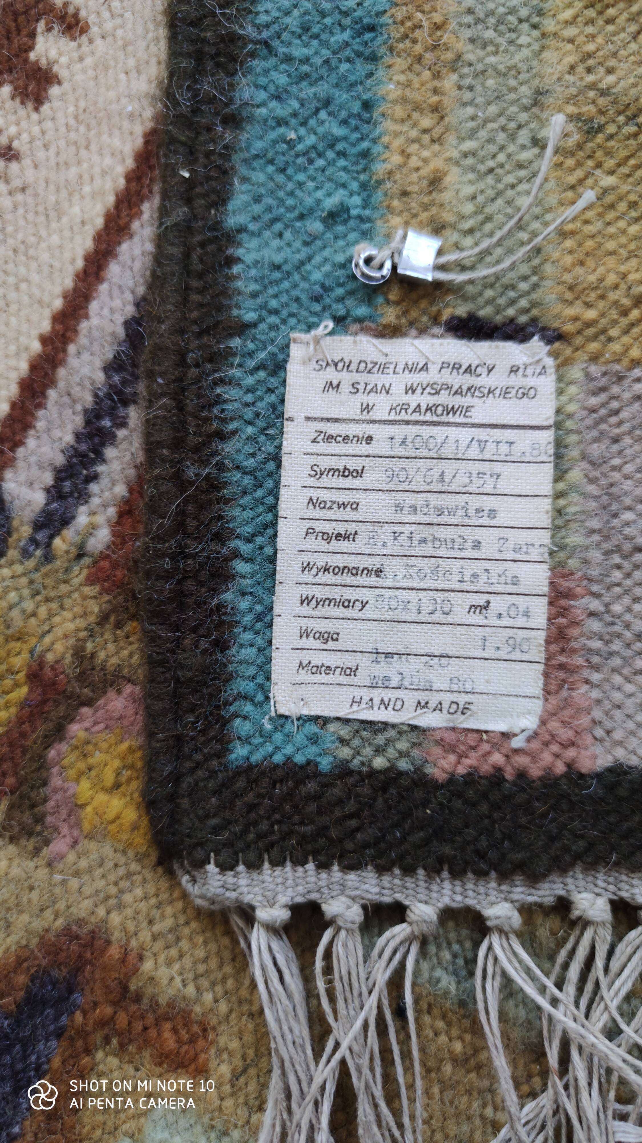 Polish kilim carpet 130 x 80 cm