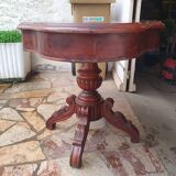 Table guéridon violoné acajou epoque xix°