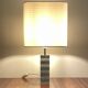 Paire de lampes en marbre blanc et vert, 1970's