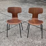 Pair of Hammer Chairs, Hammer, Model 3103 by Arne Jacobsen for Fritz Hansen, 1960s vintage