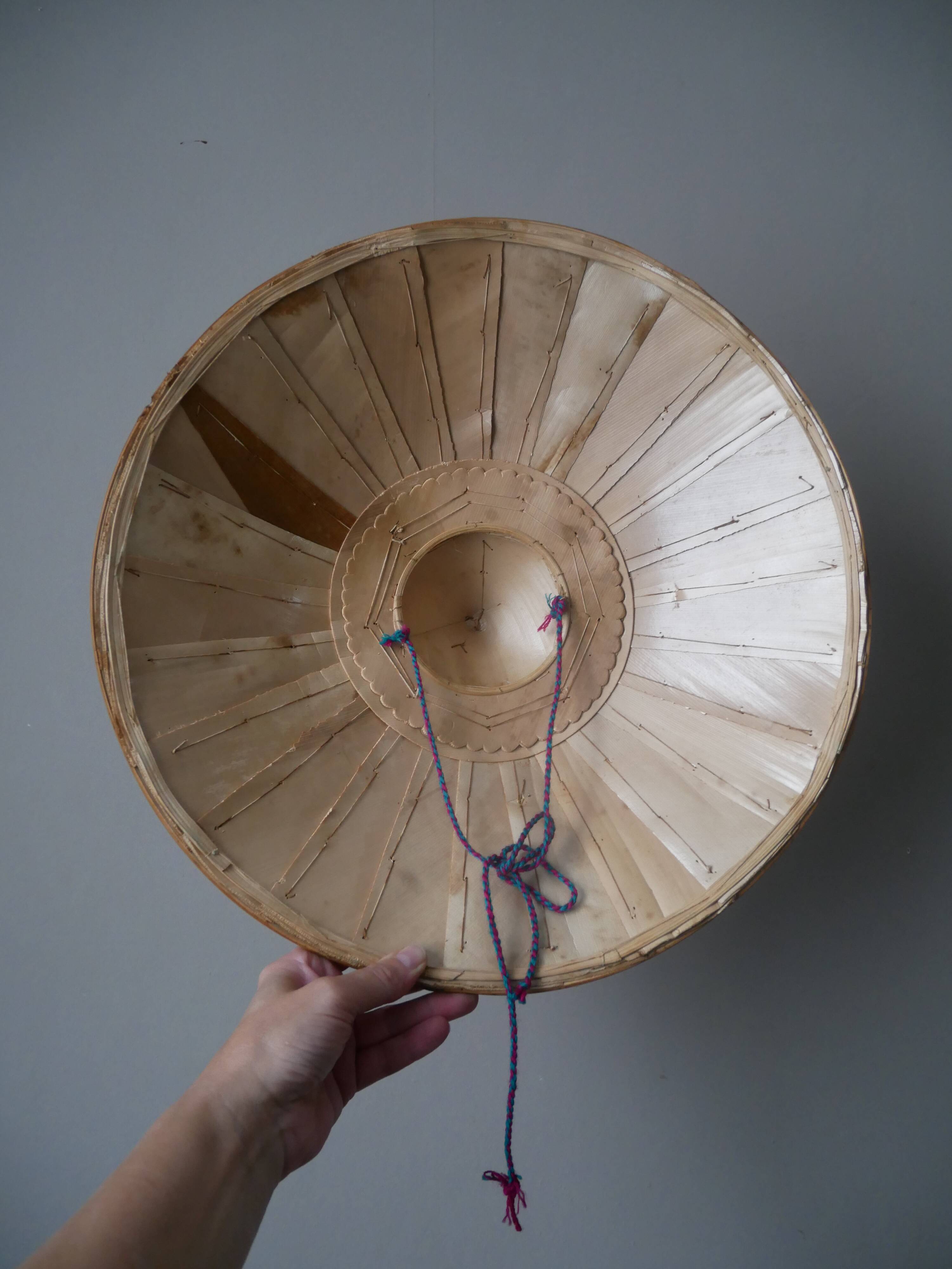 Traditional Asian ethnic handmade hat, old Asian craftsmanship