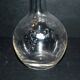Antique acid-etched crystal carafe - 1900 rococo and foliage decor - 23cm