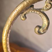 1900 desk or bedside lamp in bronze, 28x25, very beautiful patina, works.