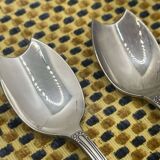 Set of 6 BOULENGER silver-plated melon spoons, pearl model